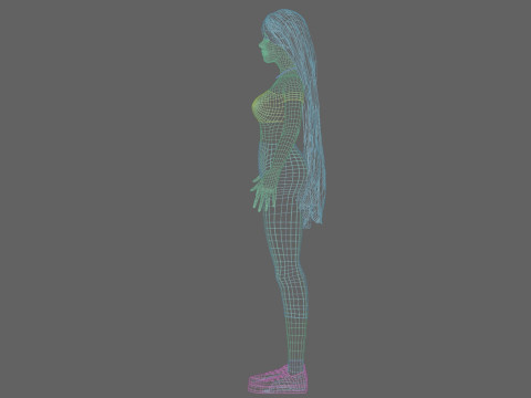 Pretty classic woman V33683 3D Model
