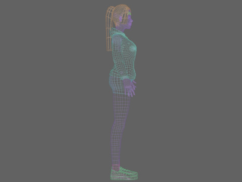 Pretty cool woman V26434 Modelo 3D