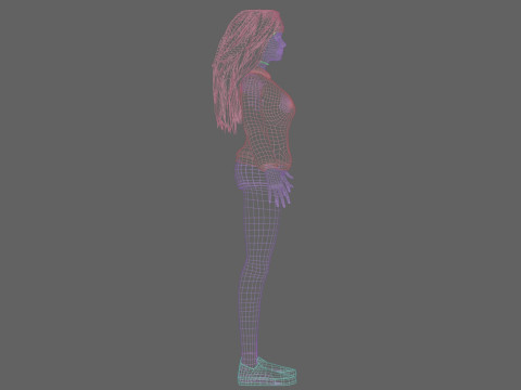 Pretty cute Woman V34849 3D Model