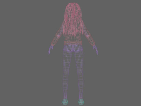 Pretty cute Woman V34849 3D Model