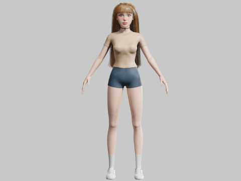 Pretty Standard Woman V33240 Modèle 3D