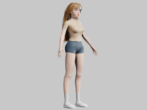Pretty Standard Woman V33240 Modèle 3D