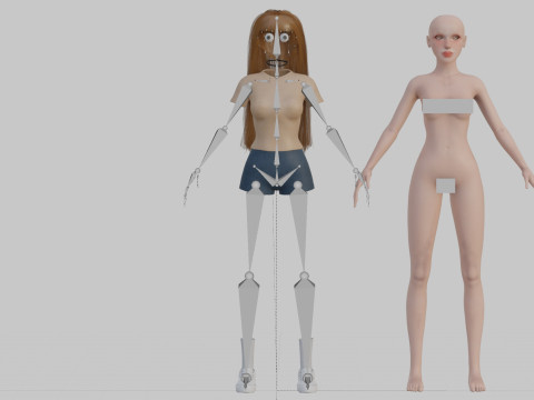 Pretty Standard Woman V33240 Modèle 3D