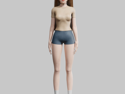 Pretty Standard Woman V33240 Modèle 3D
