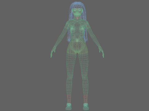 Pretty Standard Woman V33240 Modèle 3D