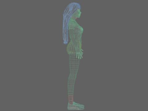 Pretty Standard Woman V33240 Modèle 3D