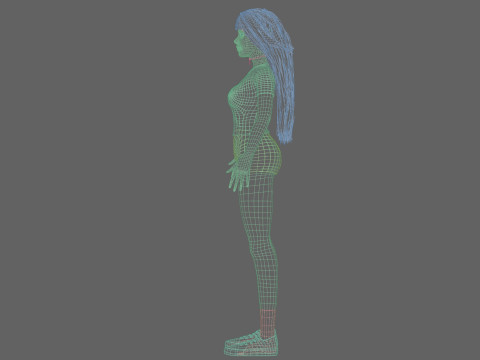 Pretty Standard Woman V33240 Modèle 3D
