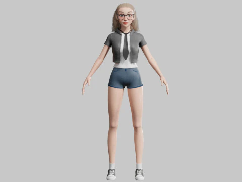 Pretty Young woman V29398 3D Model