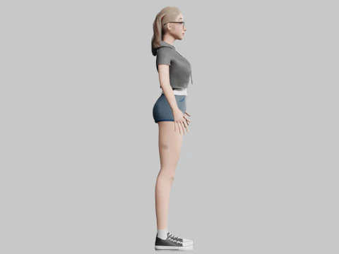 Pretty Young woman V29398 3D Model
