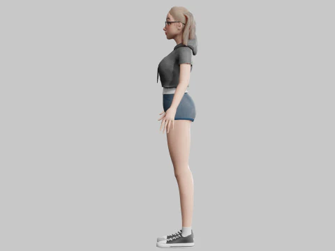 Pretty Young woman V29398 3D Model