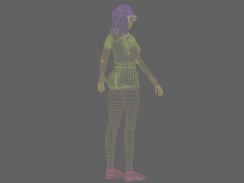 Pretty Young woman V29398 3D Model