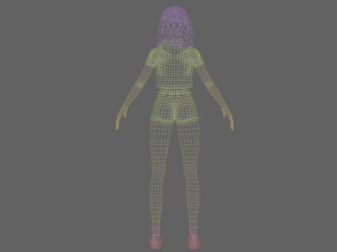 Pretty Young woman V29398 3D Model