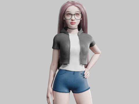 Standard Basic Woman V37791 3D मॉडल