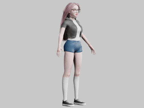 Standard Basic Woman V37791 Modello 3D