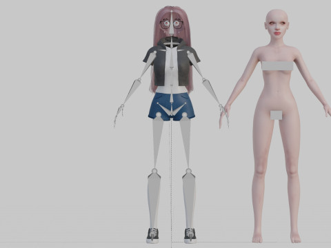 Standard Basic Woman V37791 Modello 3D