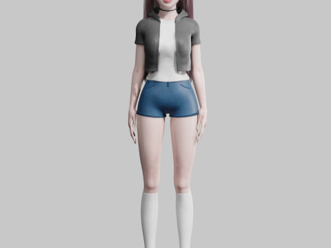 Standard Basic Woman V37791 Modello 3D