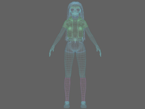 Standard Basic Woman V37791 Modello 3D