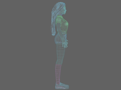 Standard Basic Woman V37791 Modello 3D