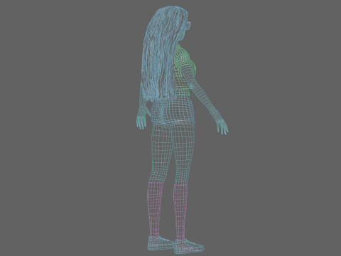 Standard Basic Woman V37791 Modello 3D