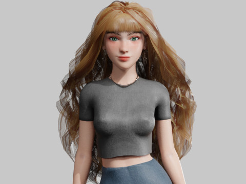 Standard Pretty woman V39861 3D Model