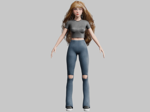 Standard Pretty woman V39861 3D Модель