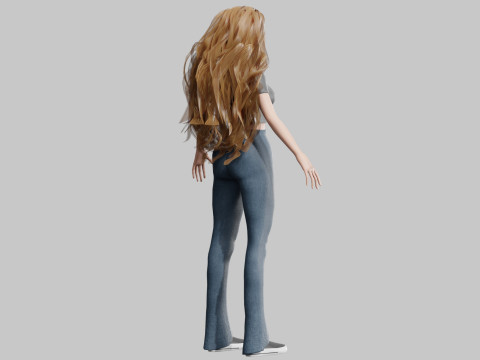 Standard Pretty woman V39861 3D Модель