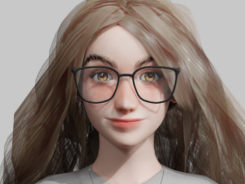 Stylized Pretty Woman V34121 Modelo 3D