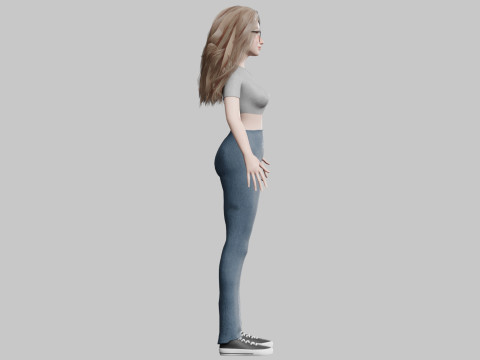 Stylized Pretty Woman V34121 Modelo 3D