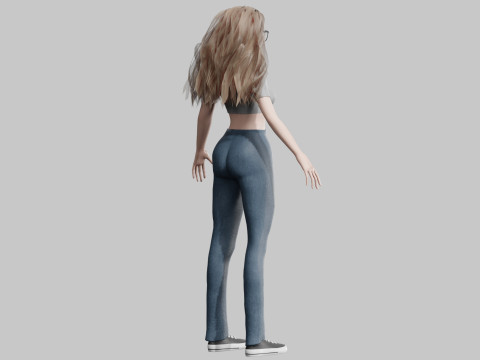 Stylized Pretty Woman V34121 Modelo 3D