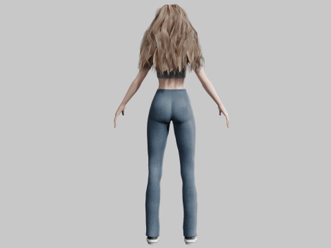 Stylized Pretty Woman V34121 Modelo 3D