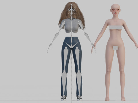 Stylized Pretty Woman V34121 Modelo 3D