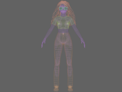 Stylized Pretty Woman V34121 Modelo 3D