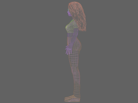 Stylized Pretty Woman V34121 Modelo 3D