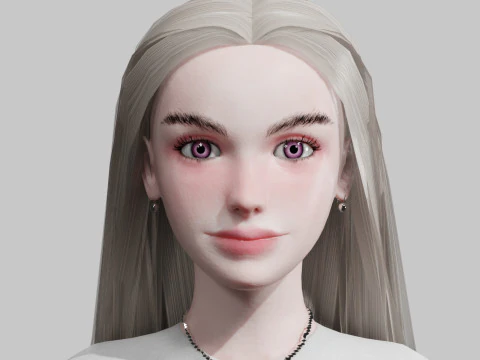 Sweet cute Woman V34219 3D Model