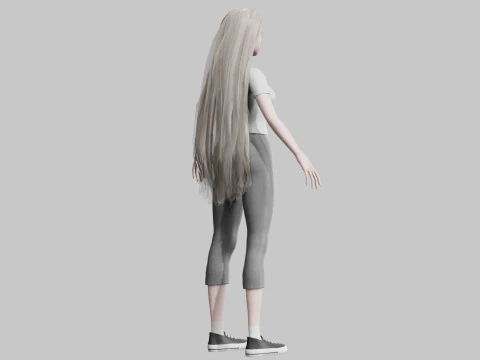 Sweet cute Woman V34219 3D Model