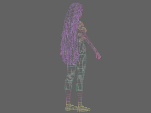 Sweet cute Woman V34219 3D Model