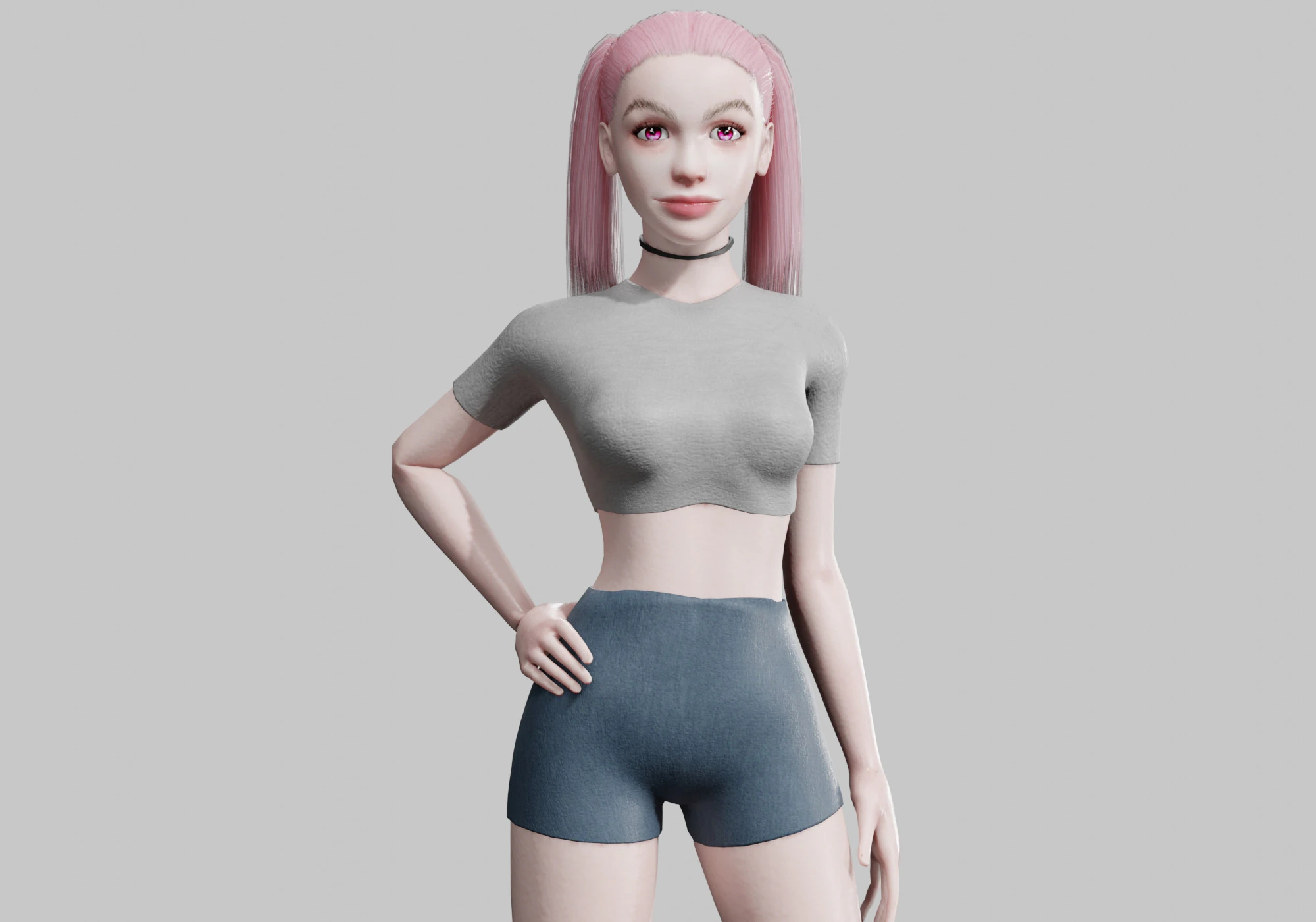 Sweet Pretty Woman V22330 3D Model .c4d .max .obj .3ds .fbx .stl .blend 