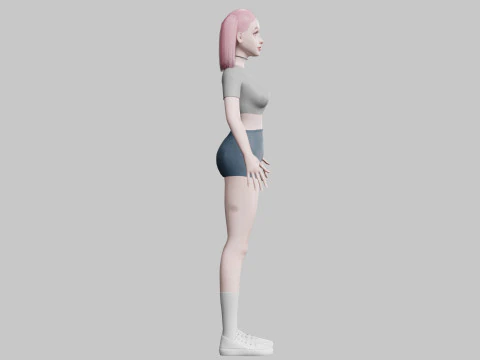 Sweet Pretty Woman V22330 3D Model