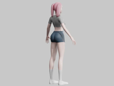 Sweet Pretty Woman V22330 3D Model