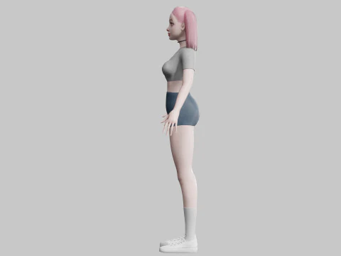 Sweet Pretty Woman V22330 3D Model