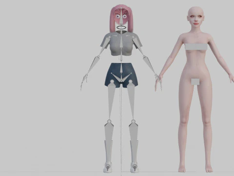 Sweet Pretty Woman V22330 3D Model