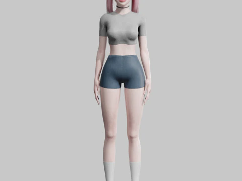 Sweet Pretty Woman V22330 3D Model