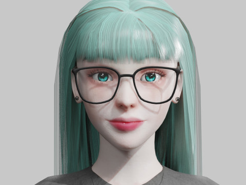Teen cute Woman V33606 3D-Modell