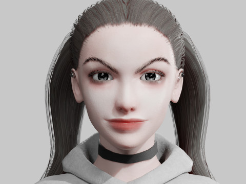 Teen Pretty Woman V26575 Model 3D