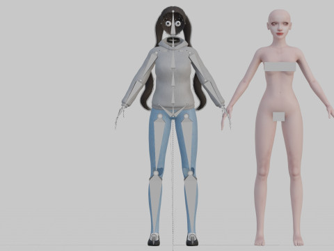 Teen Pretty Woman V26575 Model 3D