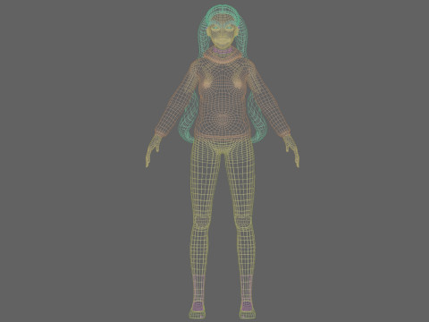 Teen Pretty Woman V26575 Model 3D