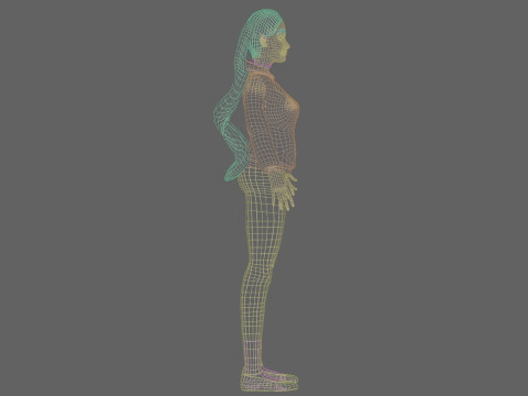 Teen Pretty Woman V26575 Model 3D