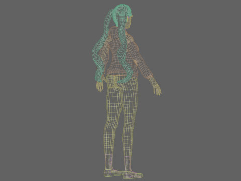 Teen Pretty Woman V26575 Model 3D