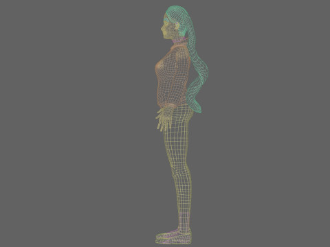 Teen Pretty Woman V26575 Model 3D