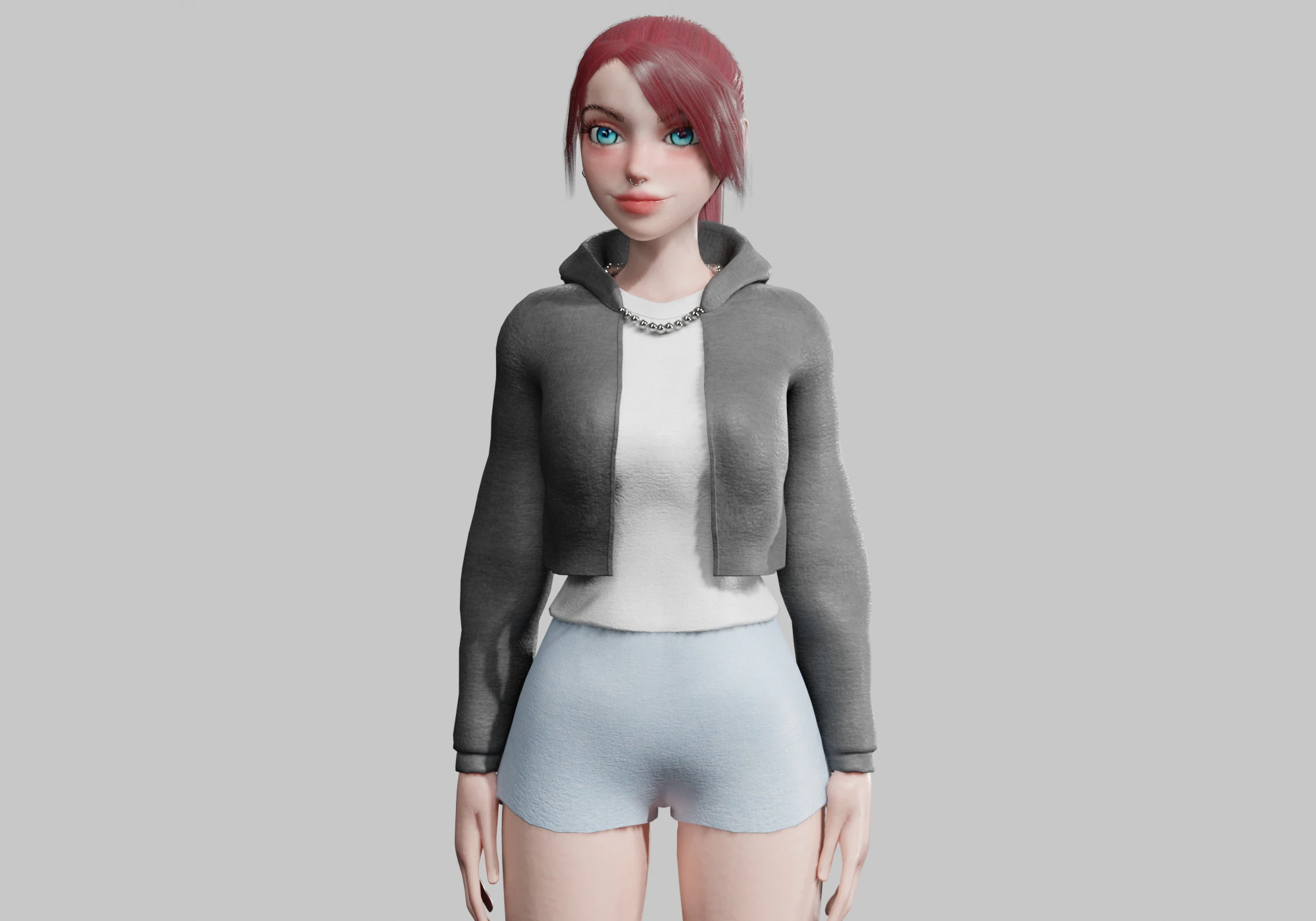 Basic Beautiful woman V27693 3D Model .c4d .max .obj .3ds .fbx .stl .blend